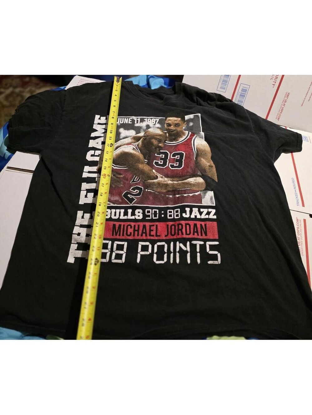 Vtg 1997 Michael Jordan T-Shirt The Flu Game Graphic XL-2XL?